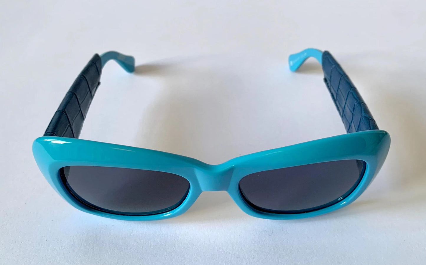 Gianni Versace vintage 90s sunglasses - 417/P 938 blue leather frames