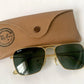 Ray Ban B&L USA vintage sunglasses - Caravan 52 Gold 80s frames