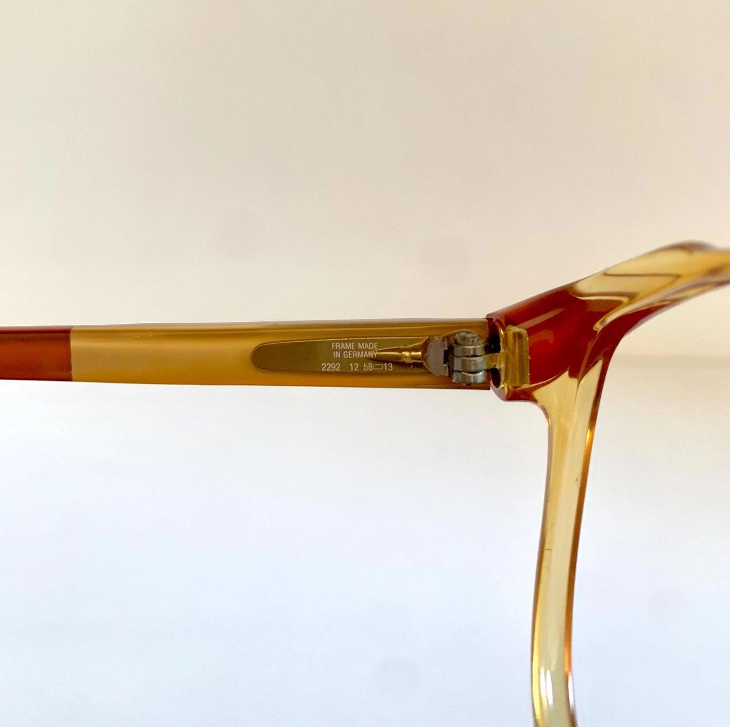 Christian Dior 80s vintage glasses - yellow and red frame