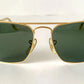 Ray Ban B&L USA vintage sunglasses - Caravan 52 Gold 80s frames