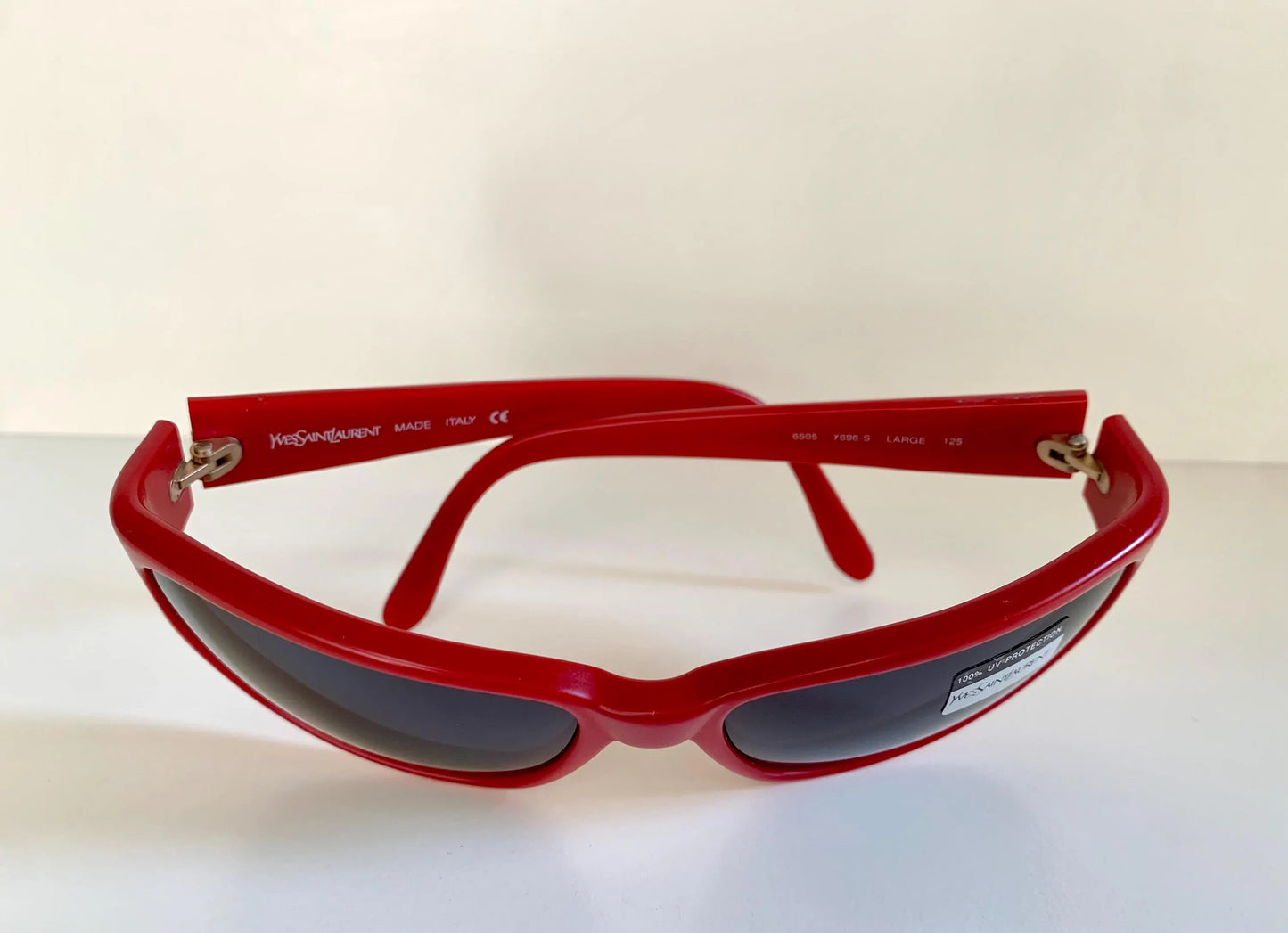 Yves Saint Laurent 00s sunglasses - 6505 red frame YSL logos