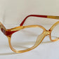 Christian Dior 80s vintage glasses - yellow and red frame