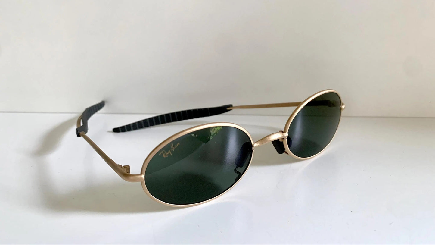 Ray Ban B&L USA NOS vintage sunglasses - W2388 Orbs gold matte frame