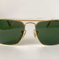 Ray Ban B&L USA vintage sunglasses - Caravan 52 Gold 80s frames