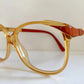 Christian Dior 80s vintage glasses - yellow and red frame