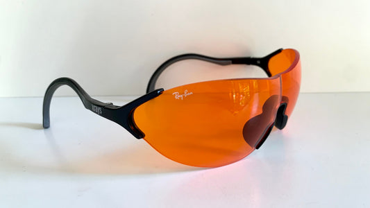 Ray Ban B&L USA 90s vintage sunglasses -  Xrays X3 Amber Sports wrap frame