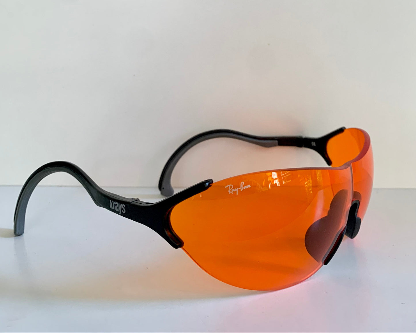 Ray Ban B&L USA 90s vintage sunglasses -  Xrays X3 Amber Sports wrap frame