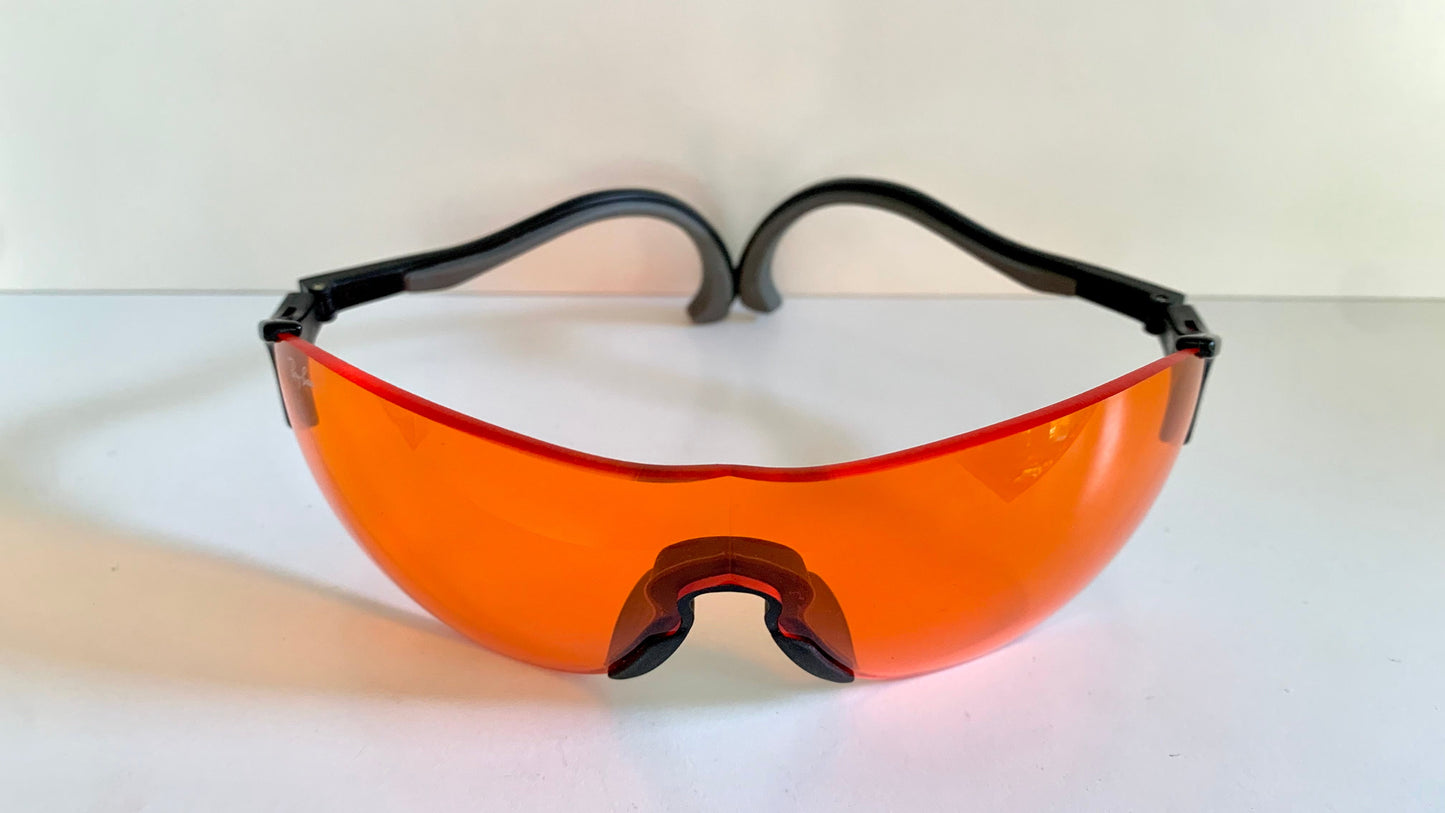 Ray Ban B&L USA 90s vintage sunglasses -  Xrays X3 Amber Sports wrap frame