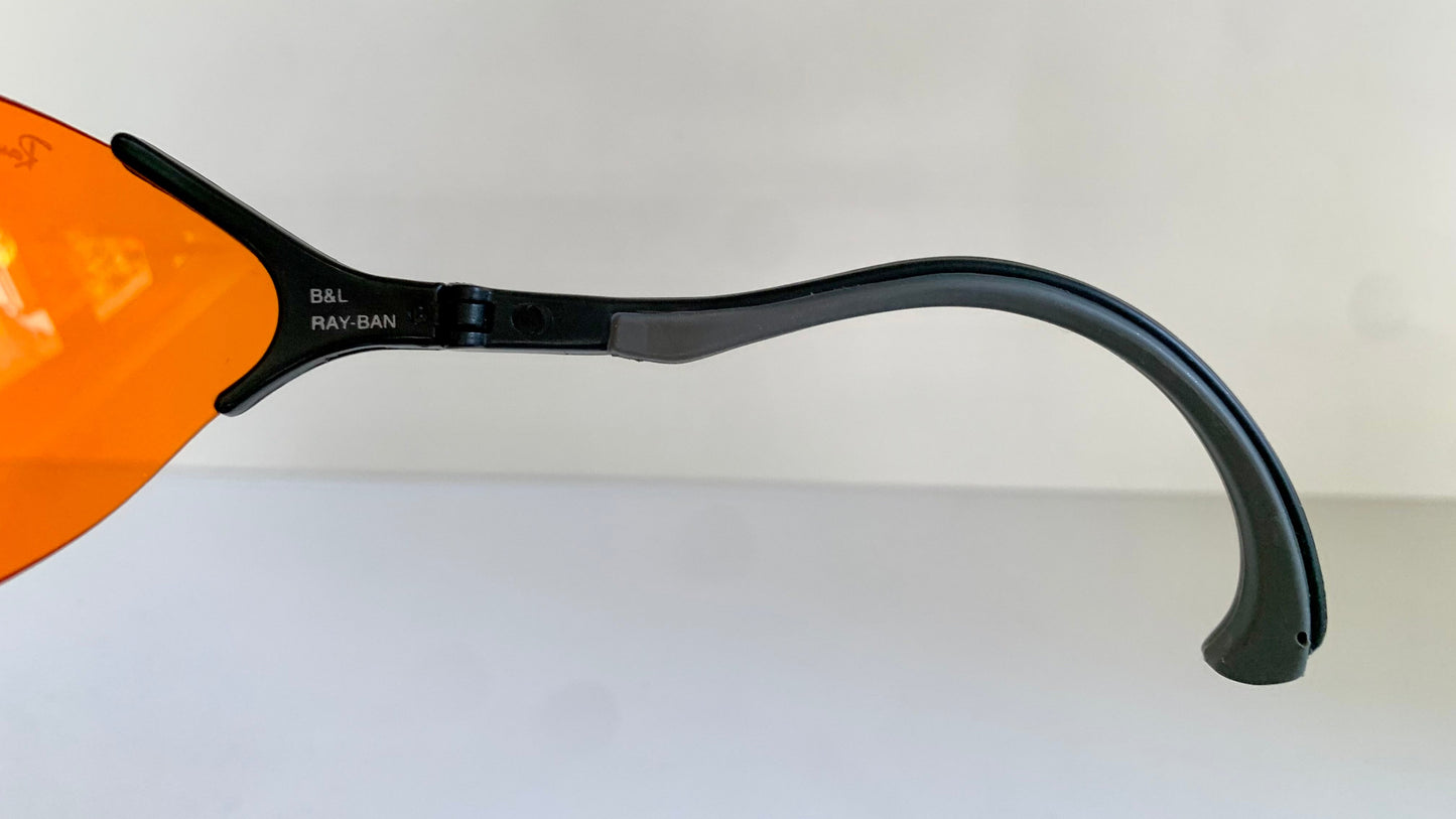 Ray Ban B&L USA 90s vintage sunglasses -  Xrays X3 Amber Sports wrap frame
