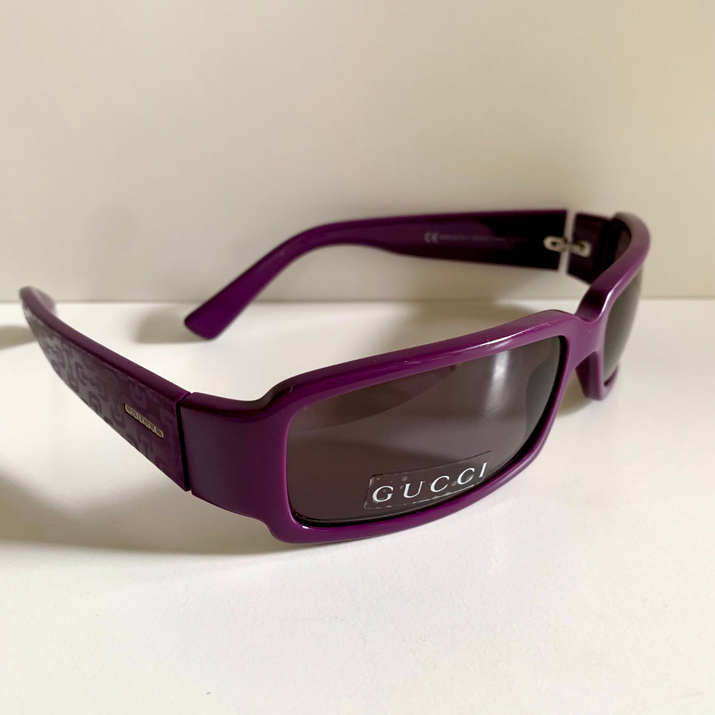 Gucci 90s vintage sunglasses - purple frame with Gucci logos