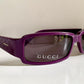 Gucci 90s vintage sunglasses - purple frame with Gucci logos