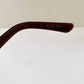 Gucci 90s vintage sunglasses - brown wrap frame with Strass Horsebit logo