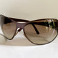 Gucci 90s vintage sunglasses - brown wrap frame with Strass Horsebit logo