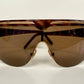 Valentino 90s vintage sunglasses - mask style gold and carey frames