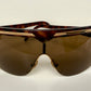 Valentino 90s vintage sunglasses - mask style gold and carey frames