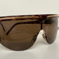 Valentino 90s vintage sunglasses - mask style gold and carey frames