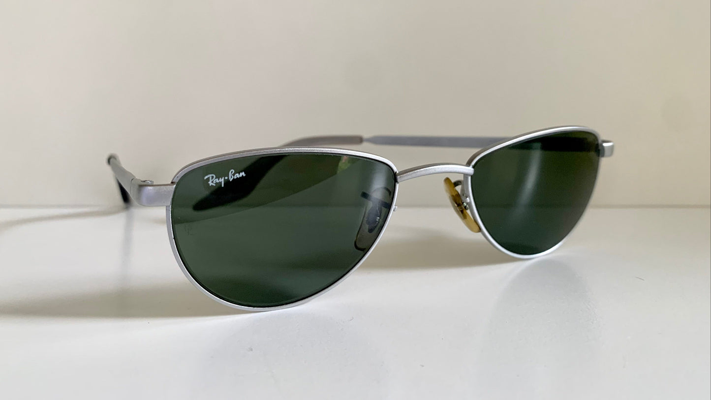 Ray Ban B&L  USA vintage sunglasses - W2194 Sidestreet Gridlock matte silver frame