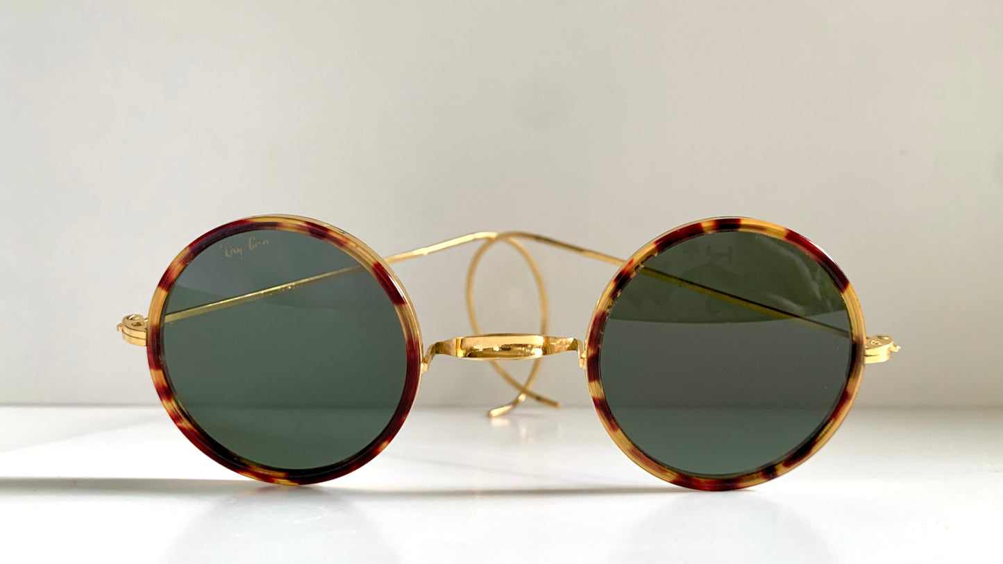 Ray Ban B&L USA vintage sunglasses - Cheyenne W1751 round frame
