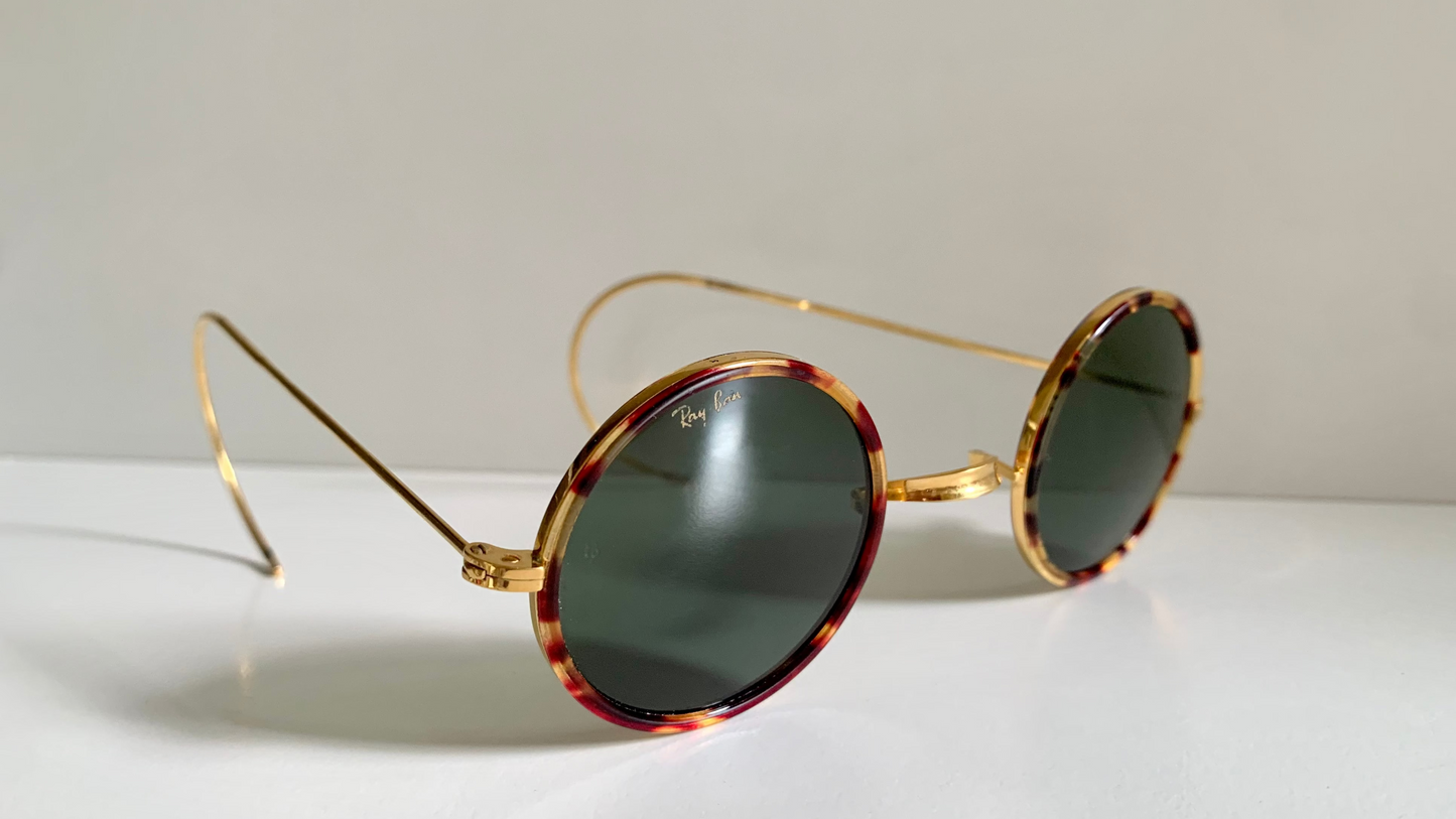 Ray Ban B&L USA vintage sunglasses - Cheyenne W1751 round frame