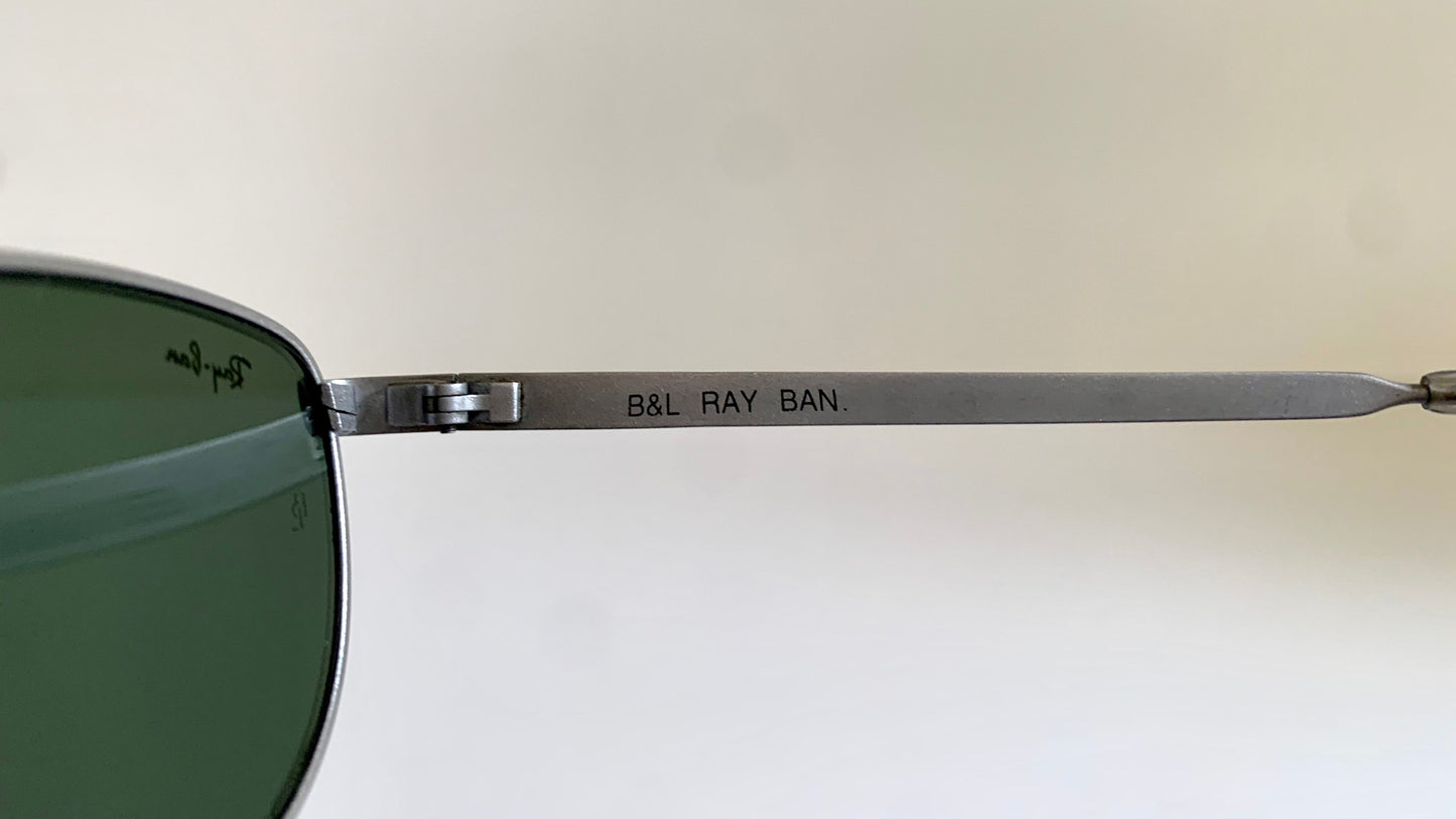 Ray Ban B&L  USA vintage sunglasses - W2194 Sidestreet Gridlock matte silver frame