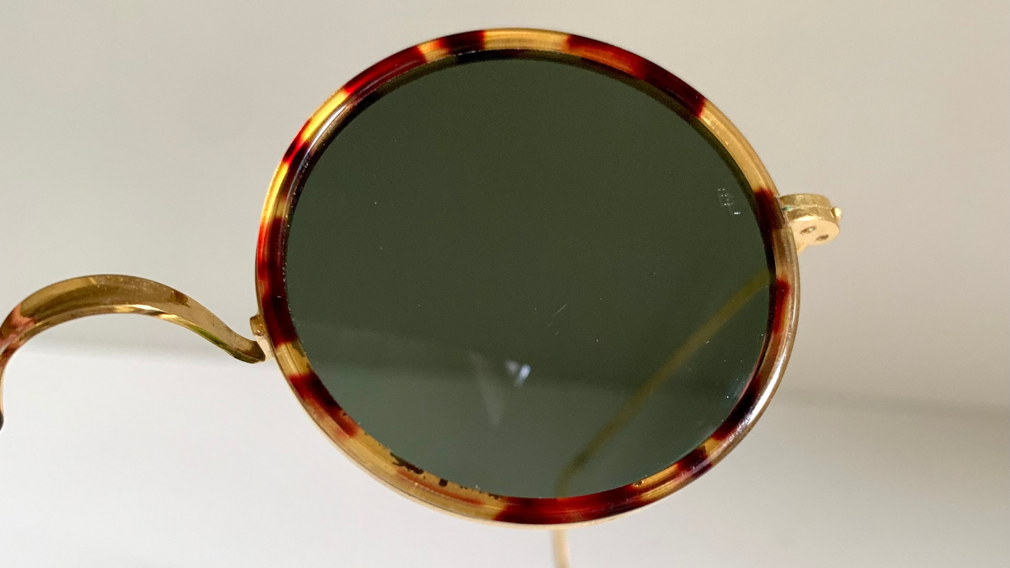 Ray Ban B&L USA vintage sunglasses - Cheyenne W1751 round frame
