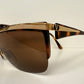 Valentino 90s vintage sunglasses - mask style gold and carey frames