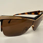 Valentino 90s vintage sunglasses - mask style gold and carey frames