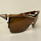 Valentino 90s vintage sunglasses - mask style gold and carey frames