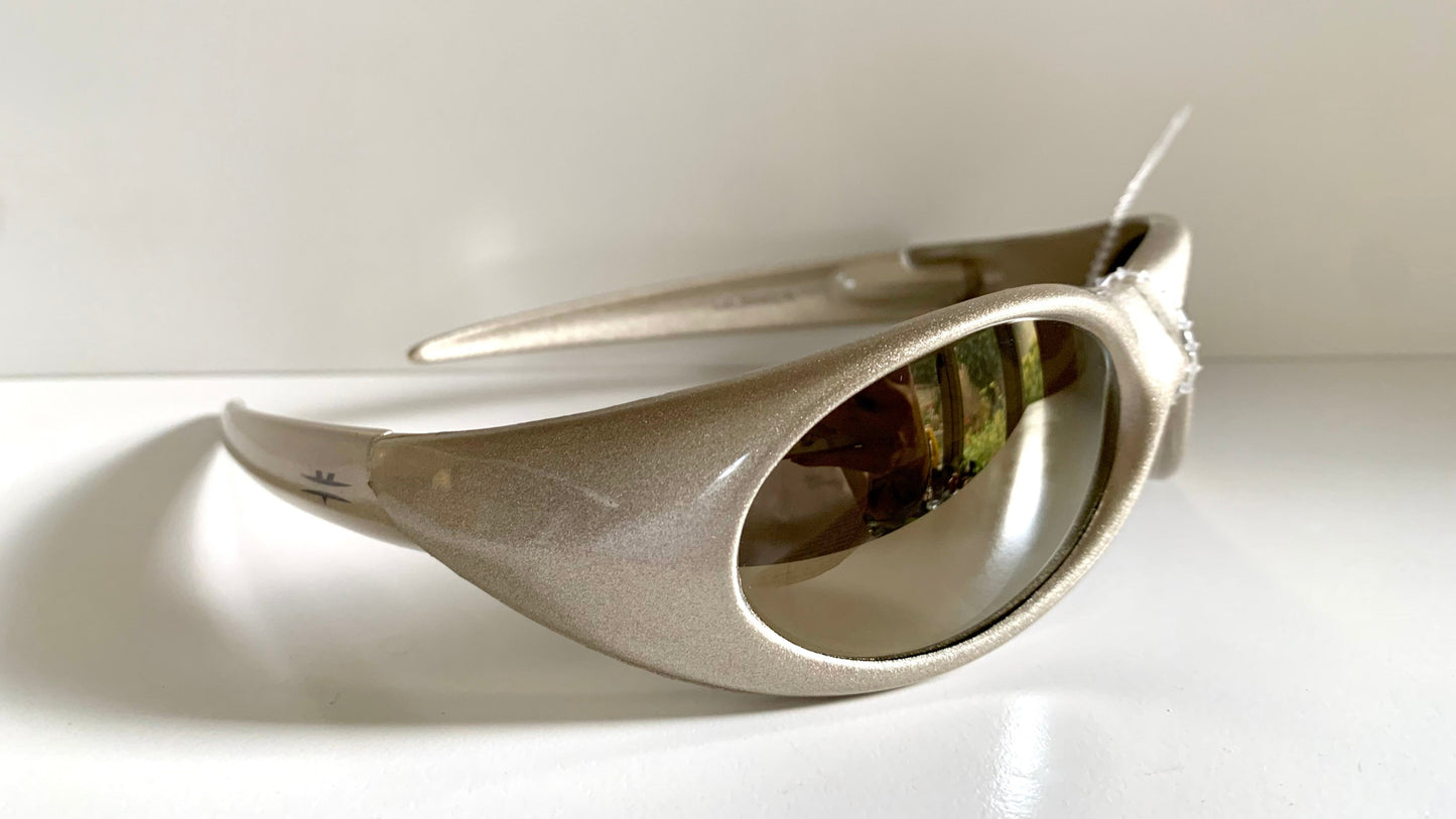 vintage Vuarnet Extreme Maverick's 00s sunglasses - wrap mirrored frames made in France