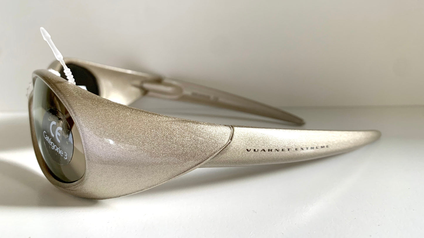 vintage Vuarnet Extreme Maverick's 00s sunglasses - wrap mirrored frames made in France
