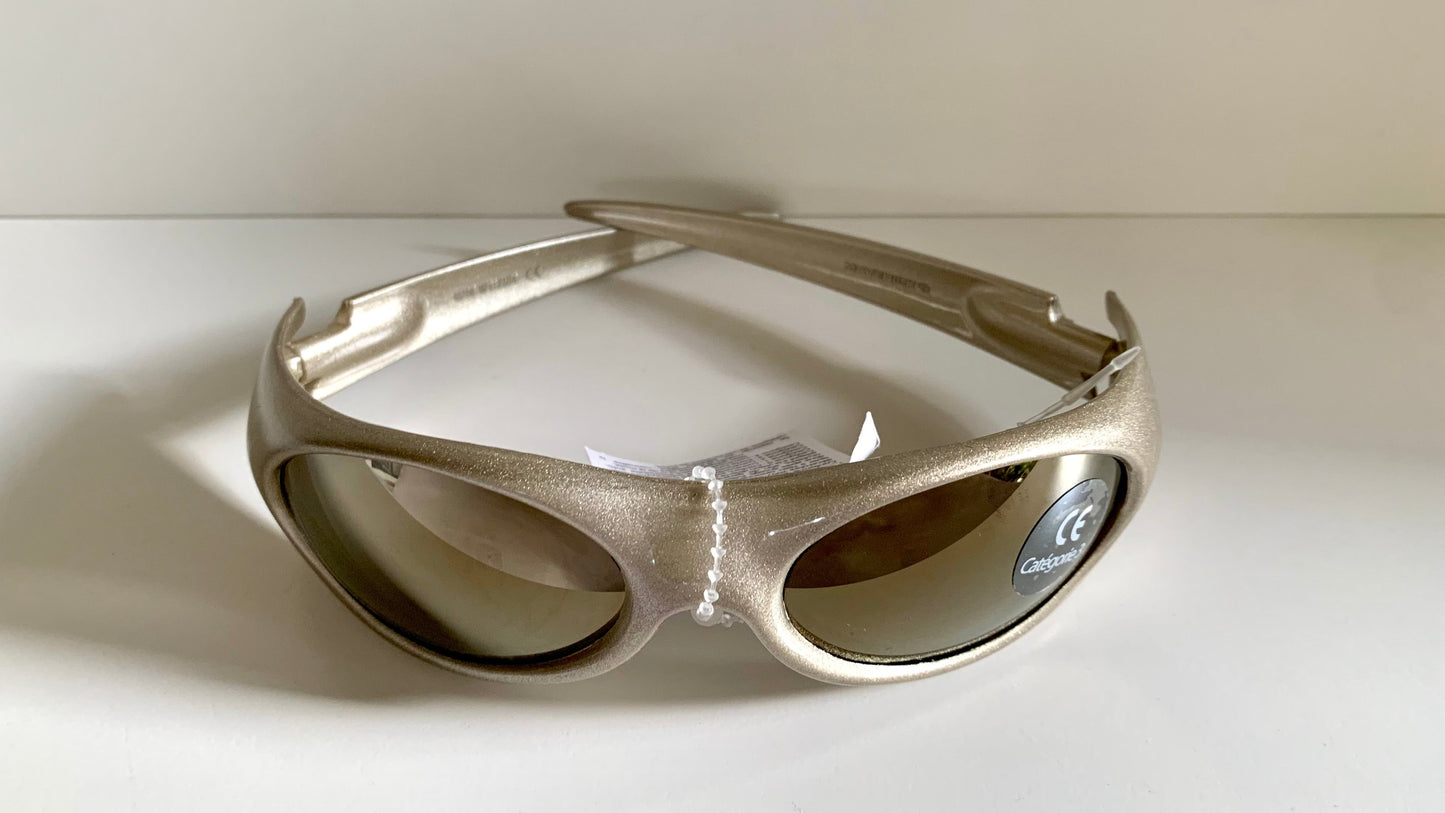 vintage Vuarnet Extreme Maverick's 00s sunglasses - wrap mirrored frames made in France