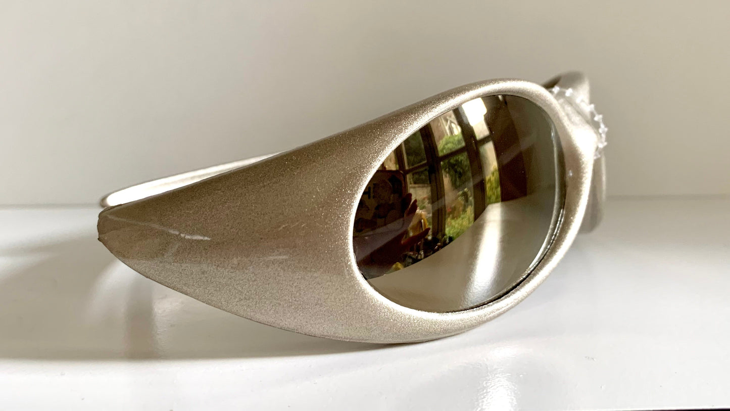 vintage Vuarnet Extreme Maverick's 00s sunglasses - wrap mirrored frames made in France