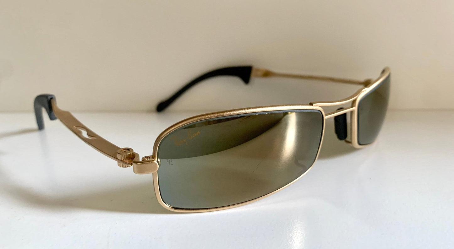 Ray Ban B&L- Orbs Axis gold mirrored W2308 vintage sunglasses