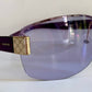 Gucci 00s vintage sunglasses - shield purple frame with Gucci logos