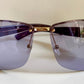 Gucci 00s vintage sunglasses - shield purple frame with Gucci logos
