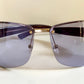 Gucci 00s vintage sunglasses - shield purple frame with Gucci logos