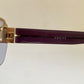 Gucci 00s vintage sunglasses - shield purple frame with Gucci logos