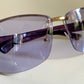 Gucci 00s vintage sunglasses - shield purple frame with Gucci logos