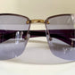 Gucci 00s vintage sunglasses - shield purple frame with Gucci logos