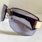 Gucci 00s vintage sunglasses - shield purple frame with Gucci logos