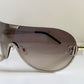 Gianfranco Ferre vintage sunglasses - Y2K aviator silver frame with rhinestones