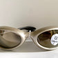Vuarnet Extreme silver sunglasses with reflective lenses on a white background