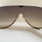 Gianfranco Ferre vintage sunglasses - Y2K aviator silver frame with rhinestones