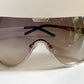 Gianfranco Ferre vintage sunglasses - Y2K aviator silver frame with rhinestones