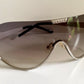 Gianfranco Ferre vintage sunglasses - Y2K aviator silver frame with rhinestones