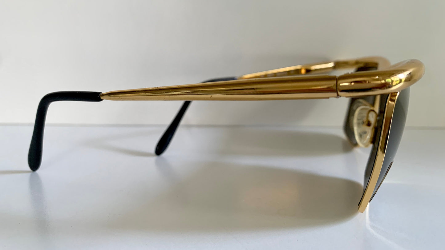Gianfranco Ferre vintage sunglasses - 80s gold frame
