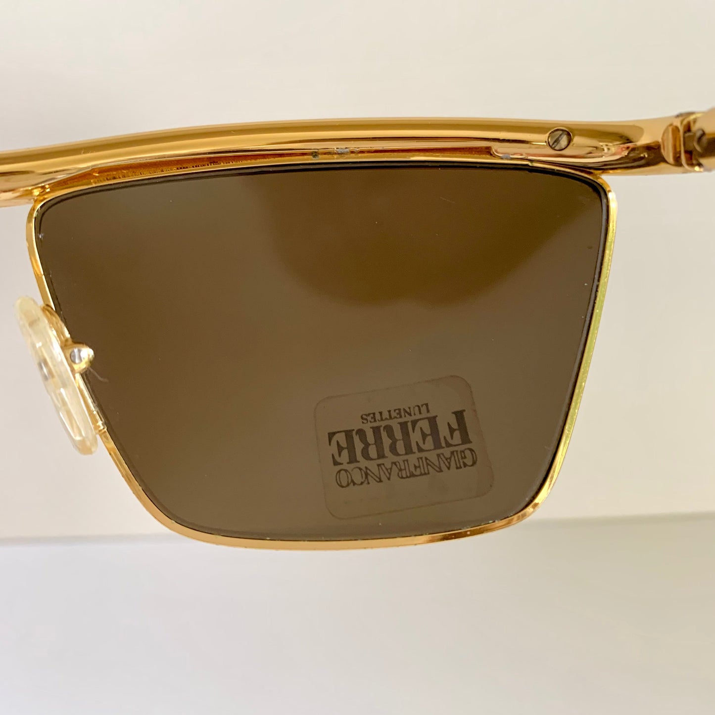 Gianfranco Ferre vintage sunglasses - 80s gold frame