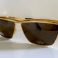 Gianfranco Ferre vintage sunglasses - 80s gold frame