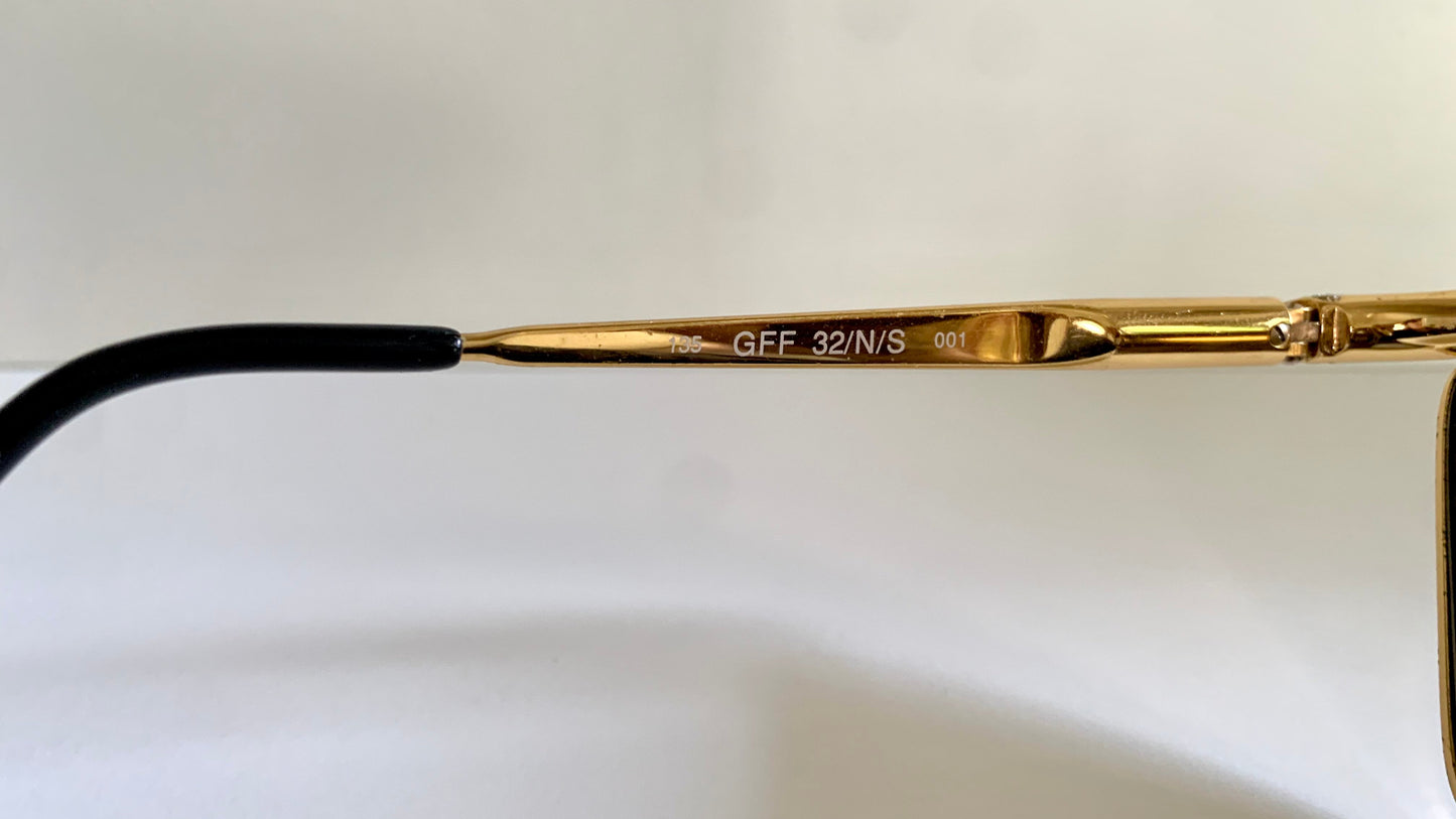 Gianfranco Ferre vintage sunglasses - 80s gold frame
