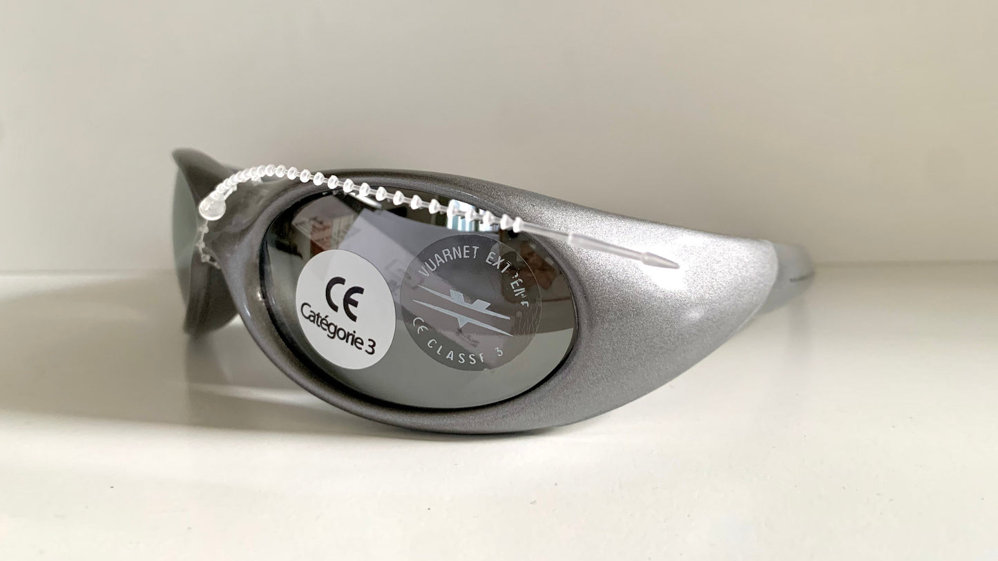 vintage Vuarnet Extreme Maverick's 00s sunglasses - wrap mirrored frames made in France